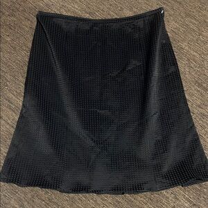 Giorgio Armani Textured Black A-Line Skirt